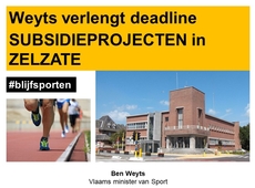Ben Weyts verlengt deadline van twee sportinfrastructuurprojecten in Zelzate